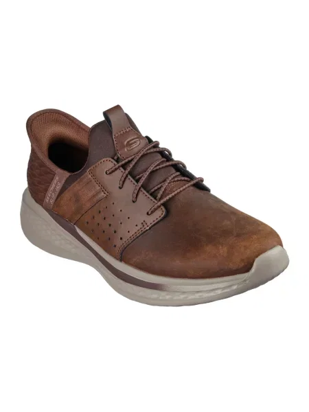 Sneakersy Skechers brązowe