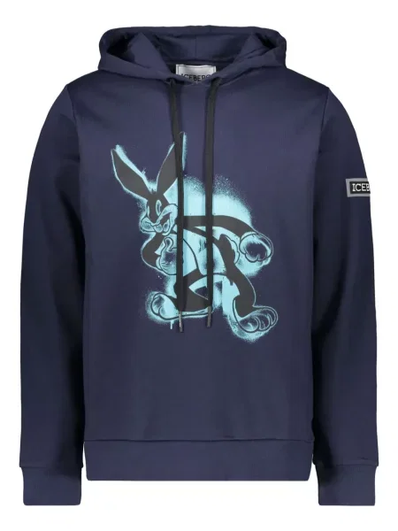Hanorac cu glugă Iceberg cu imagine albastru