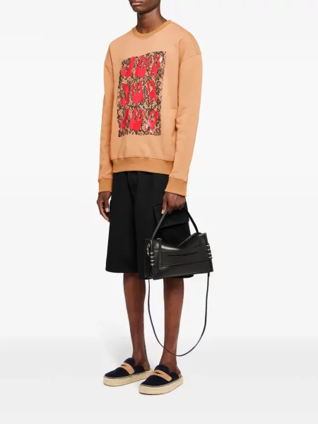 Hanorac Jw Anderson cu imagine din dantelă