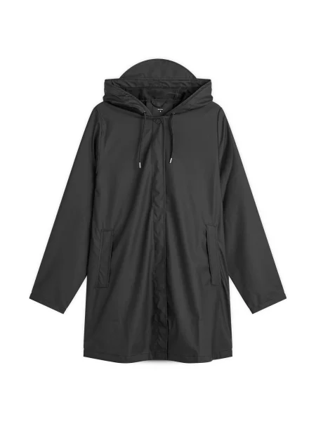 Rains kurtka przeciwdeszczowa A-line W Jacket przejściowa czarny