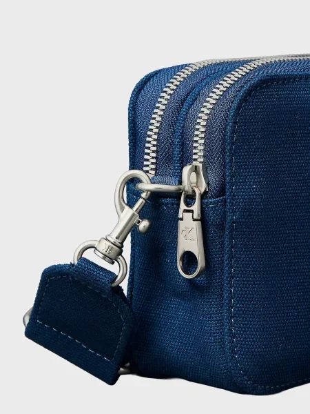 Сумка Calvin Klein с ремешками из канваса синяя