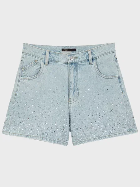 Джинсові шорти Maje блакитні