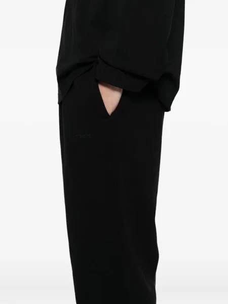 Pantaloni Vetements cu broderie negru