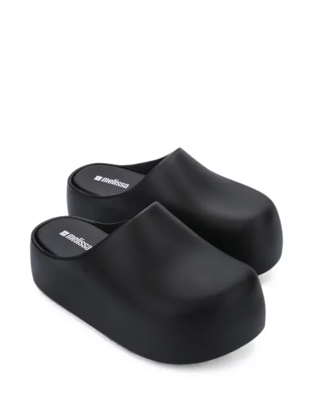 Papuci tip mules Melissa cu platformă negru