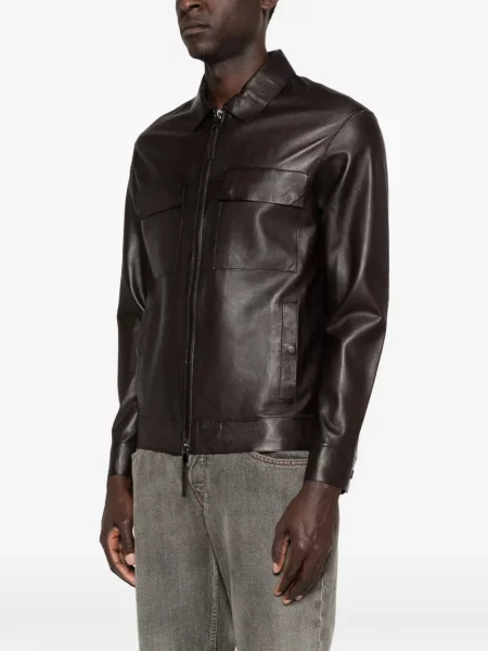 Geanta de piele Leather Authority maro