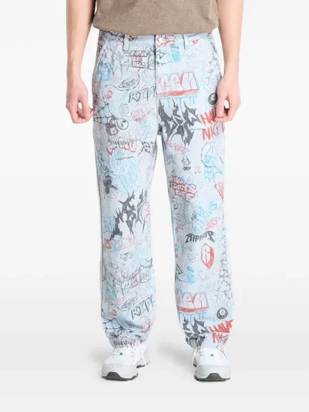 Blugi cu picior larg Ripndip cu imagine albastru