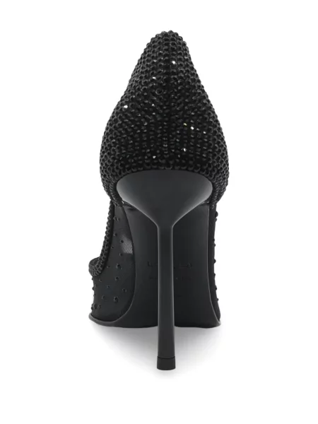 Pantofi cu toc Le Silla plasă negru