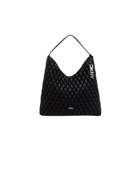 Torebka hobo Dkny skórzana czarna