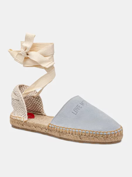 Espadrile LOVE MOSCHINO celest albastru