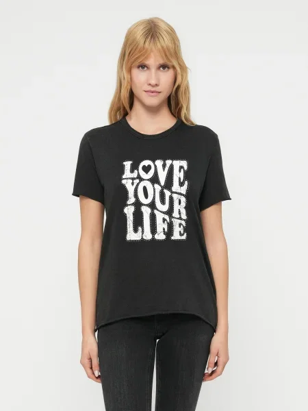 ONLY Tricou ONLLUCY negru alb