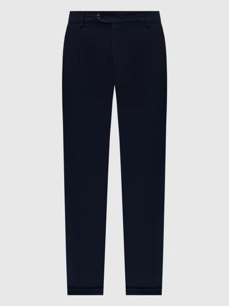 Штани з льоном Capobianco сині