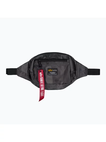 Ledvinka Alpha Industries Crew camo black camo černá