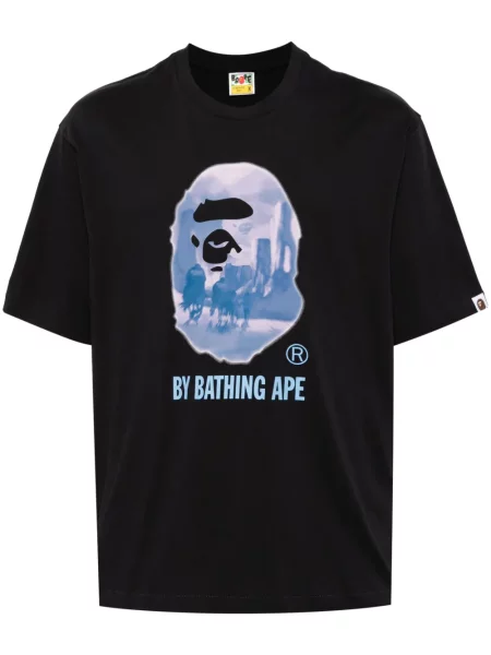 Tricou A Bathing Ape® cu imagine negru