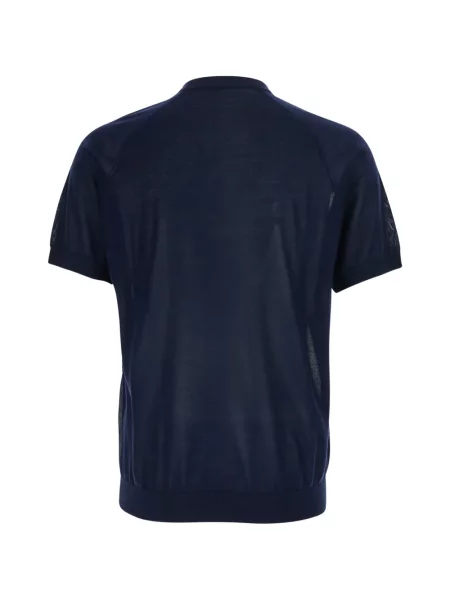 Tricou Kangra cu mâneci scurte scurt albastru