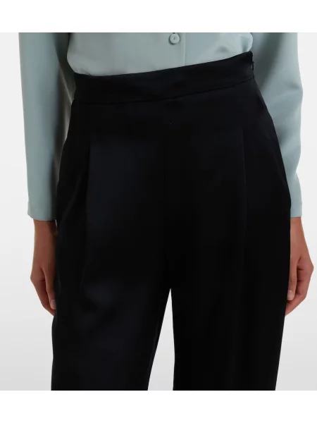 Pantaloni Max Mara din satin negru