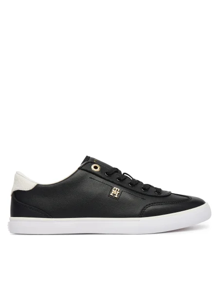 Sneakers Tommy Hilfiger Th Chic Low Profile Vulc negru