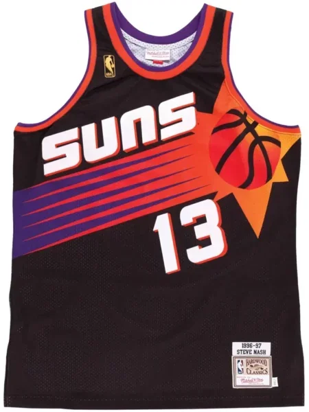 Cămașă Mitchell & Ness din jerseu negru