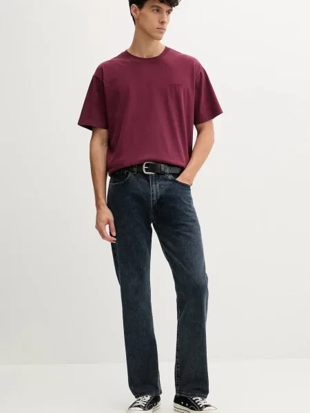 Kratka majica Levi's bordo