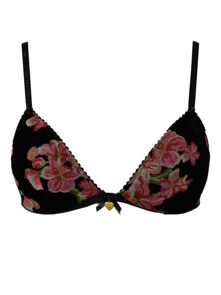 Sutien Twinset de catifea negru