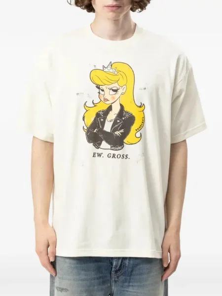 Tricou Domrebel cu imagine alb