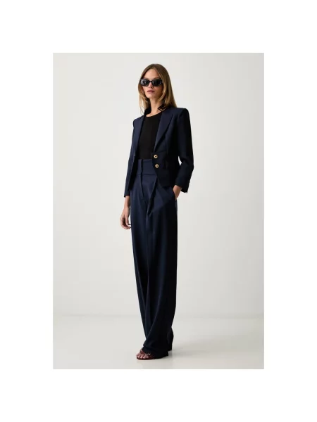 Spodnie Elisabetta Franchi niebieskie