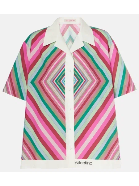 Cămașă Valentino cu imagine din poplin