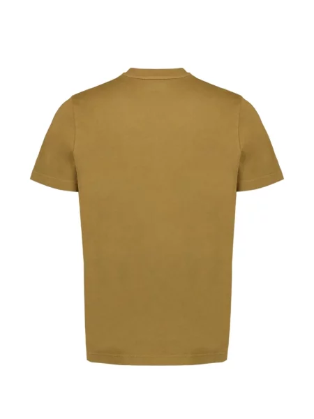 Tricou Moncler scurt cu autograf maro