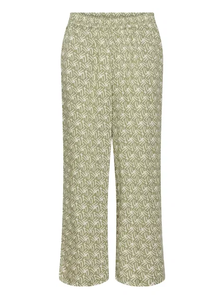 Kaffe Pantaloni Sanne deschis / verde kiwi bej