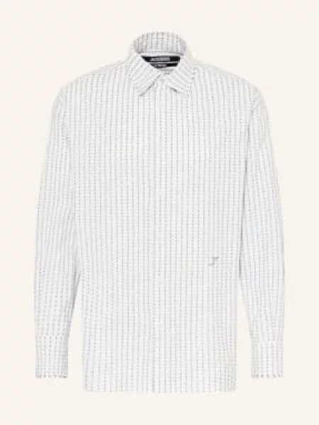 Jacquemus Koszula La Chemise Letro Comfort Fit weiss biała