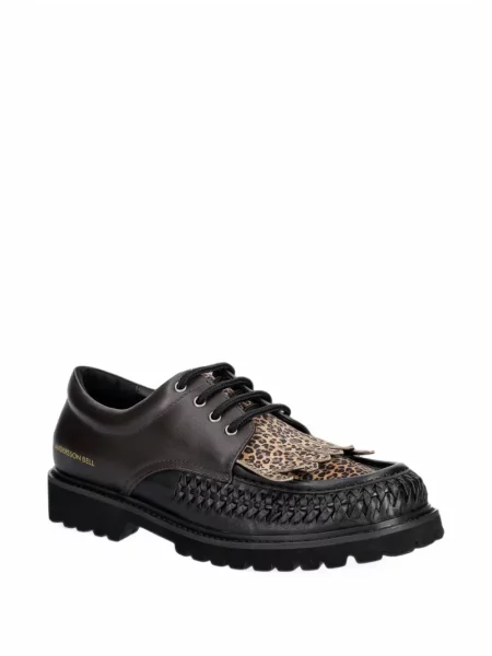 Pantofi Andersson Bell cu șireturi cu imagine cu model leopard maro