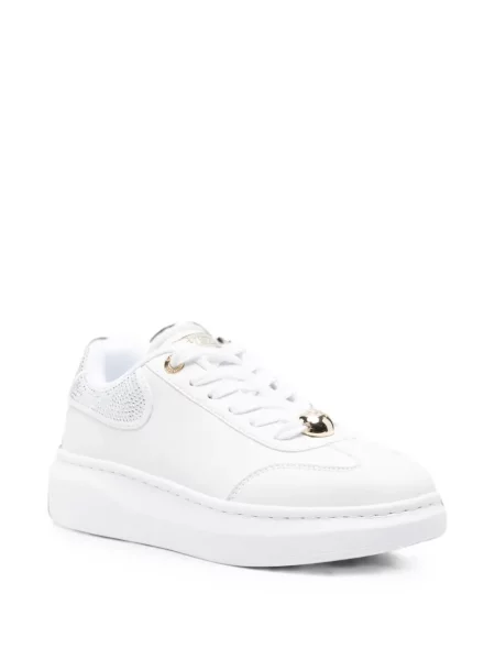 Sneakerși Guess din piele alb
