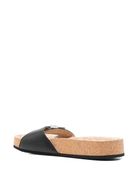 Sandale Balenciaga cu platformă cu cataramă negru