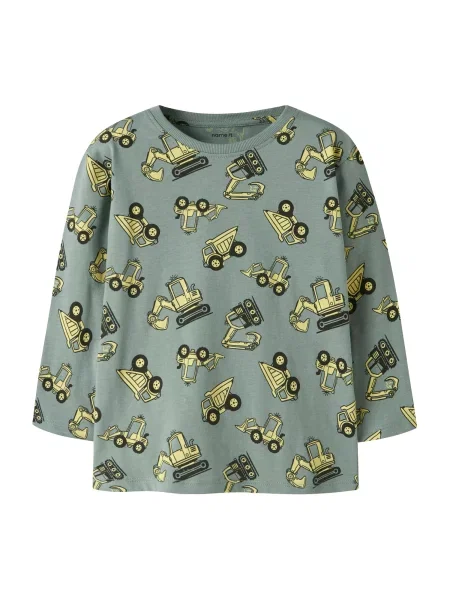 NAME IT Majica NMMVELDO svijetložuta / menta crna