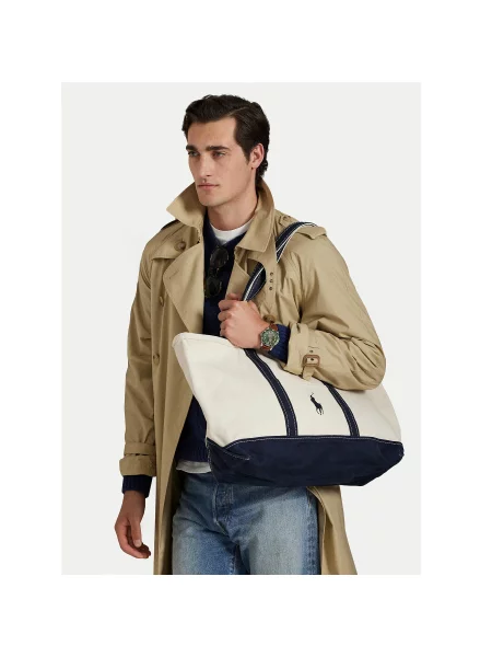Τσάντα Polo Ralph Lauren Κρεμ