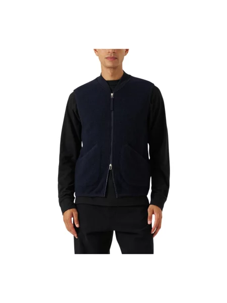 Kamizelka polarowa Universal Works wełniana niebieska