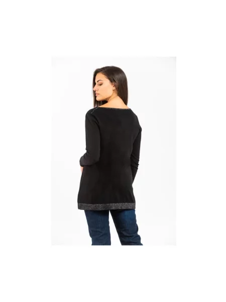 Sweter Gas z kapturem czarny