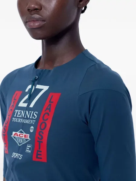 Tricou Lacoste stretch albastru