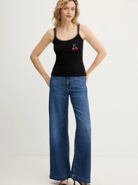 Топ Never Fully Dressed Cherry Teddy чорний