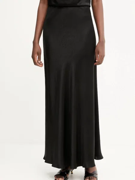 Liviana Conti fustă maxi evazati negru