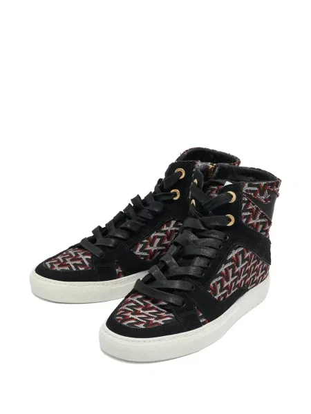 Маратонки Zadig&voltaire с връзки с дантела черно