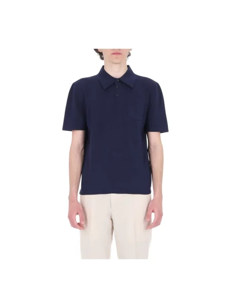 Koszulka polo A.p.c. niebieska