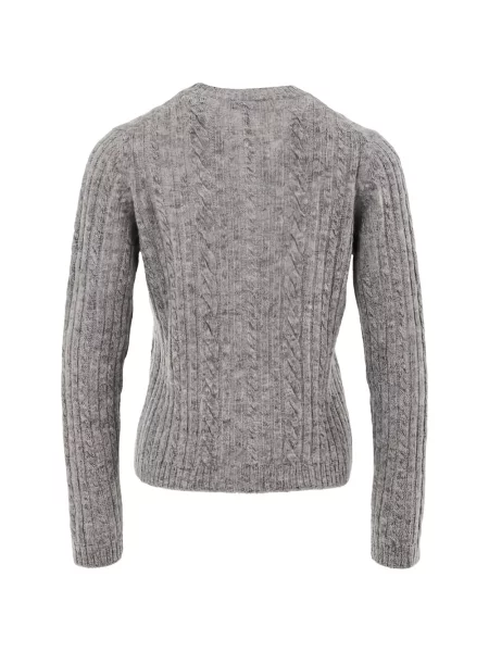 Lung cardigan Gran Sasso tricotate gri