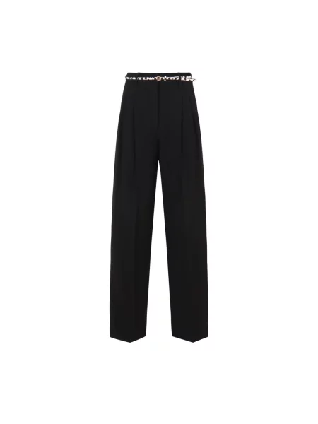 Spodnie Max Mara Studio skórzane czarne