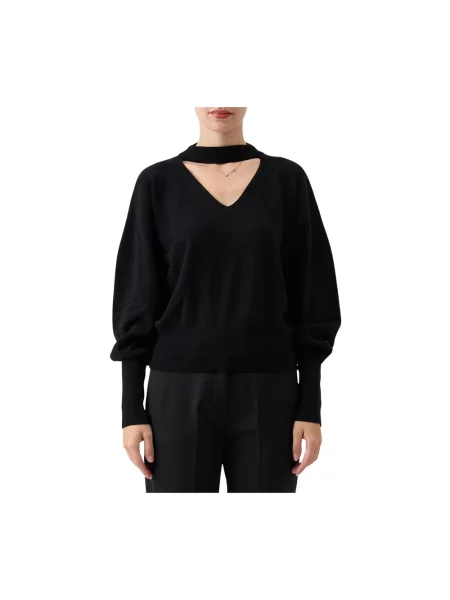 Sweter Federica Tosi wełniany czarny