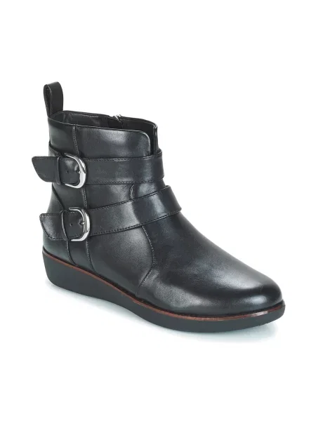Pantofi Fitflop cu cataramă negru