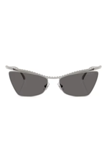 Sunčane naočale Jimmy Choo Eyewear s kristalima siva