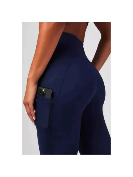 FABLETICS Legginsy Sportowe Wysoki Stan Oasis PureLuxe niebieskie