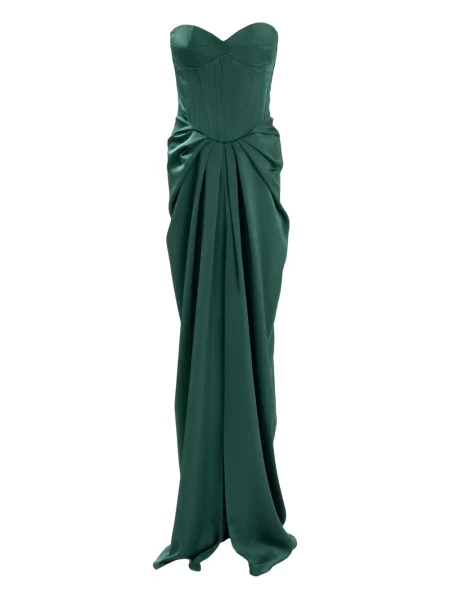 Rochie maxi Ana Radu de costum verde