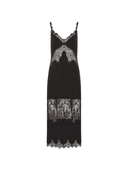 Rochie Pinko din dantelă maro