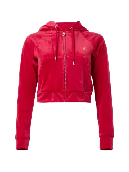 Juicy Couture Petite Tepláková bunda MADISON krvavo červená